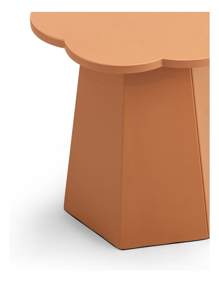 Essie Scallop Side Table In Copper Clay image 6