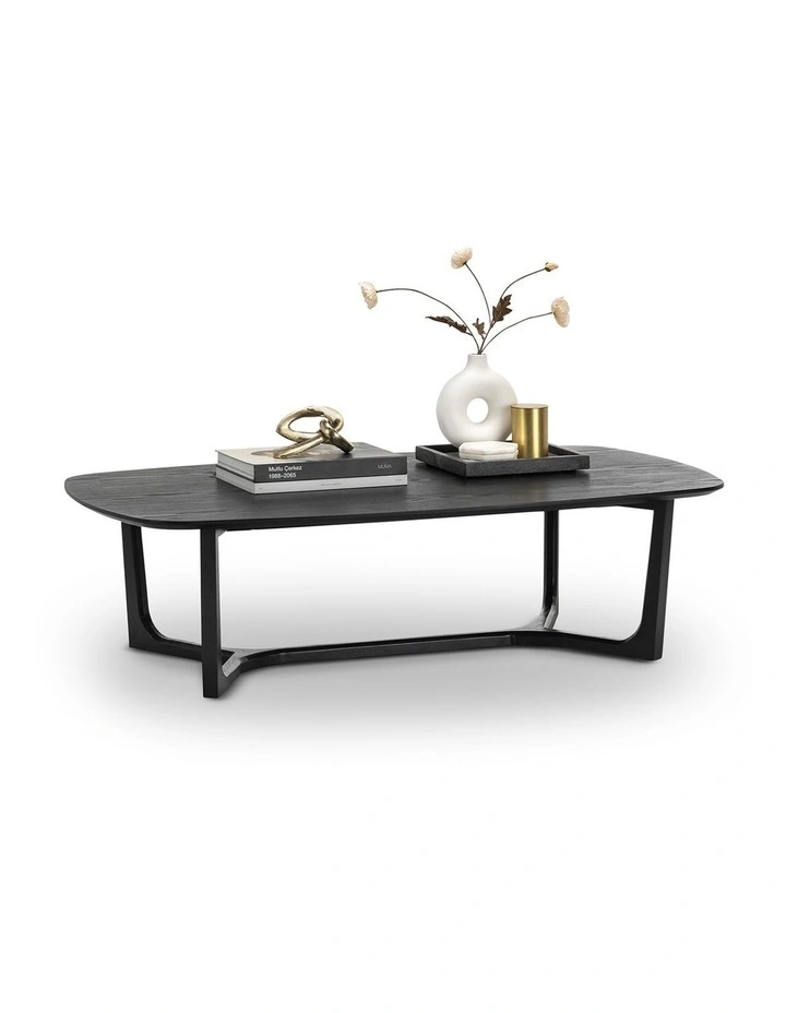 Span Ashwood Oval Coffee Table In Black image 1