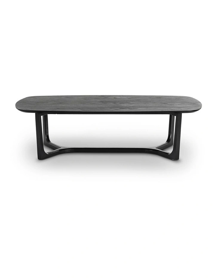 Span Ashwood Oval Coffee Table In Black image 3
