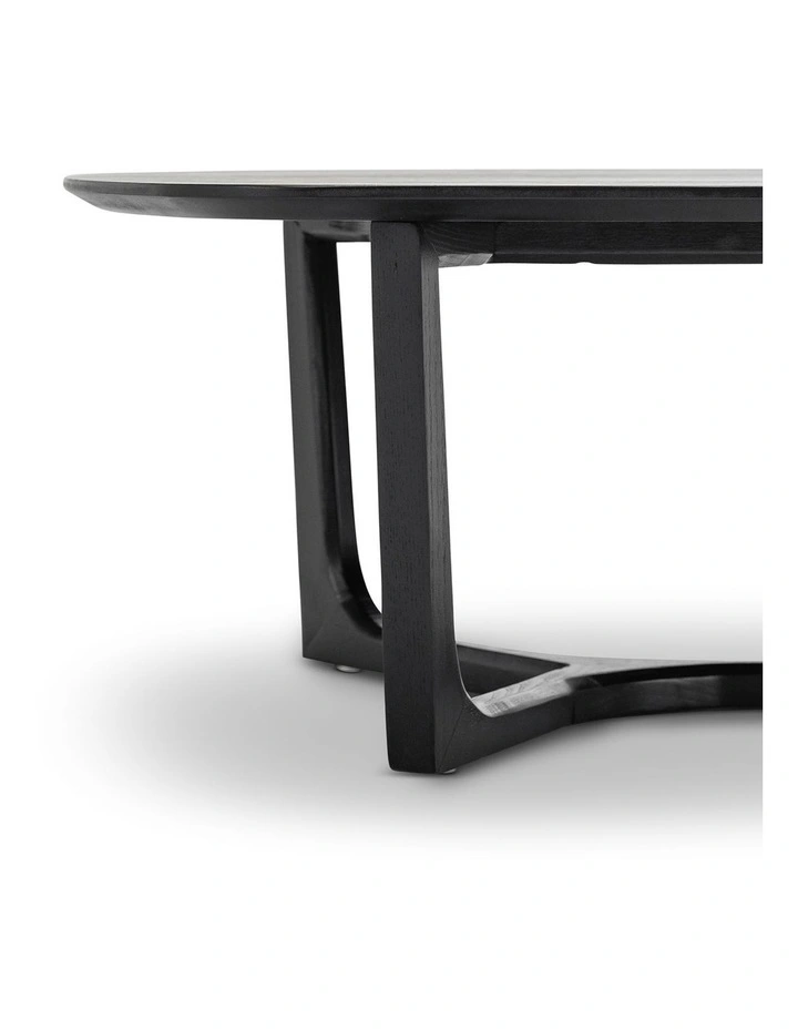 Span Ashwood Oval Coffee Table In Black image 6
