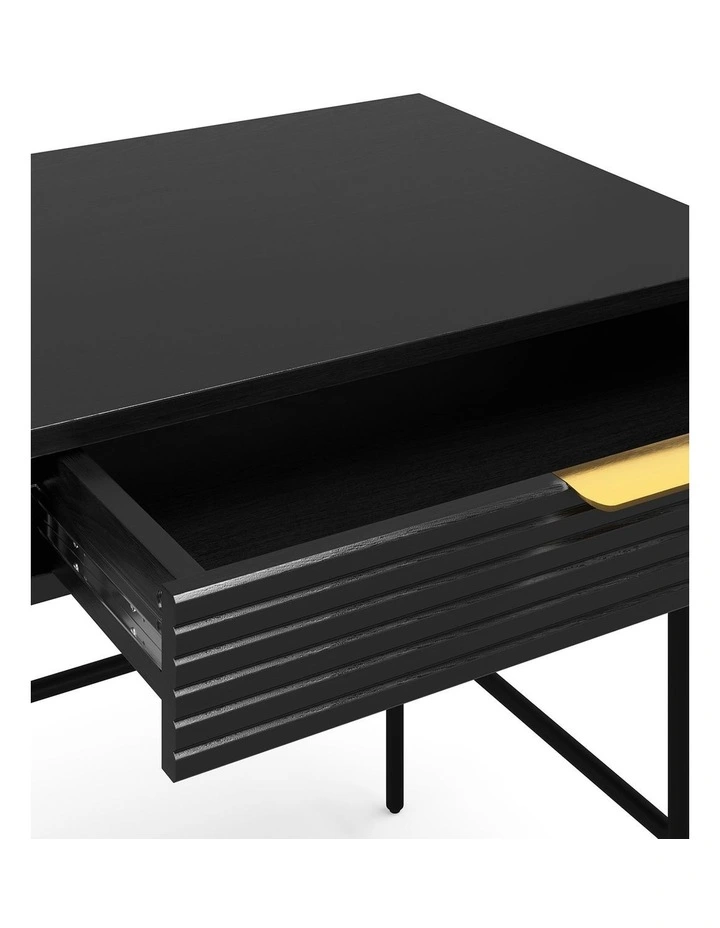 Kina Ripple Desk 140cm In Black Oak image 3