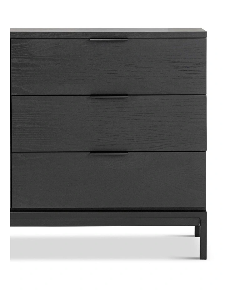 Macy Oak Sideboard Buffet In Black image 4