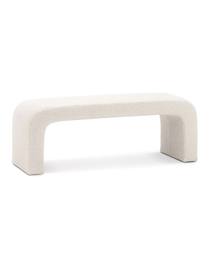 Harper Arch Bench Seat 120cm In Cream Boucle image 1