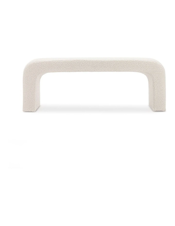 Harper Arch Bench Seat 120cm In Cream Boucle image 2