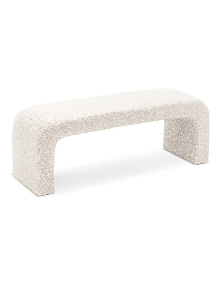 Harper Arch Bench Seat 120cm In Cream Boucle image 3