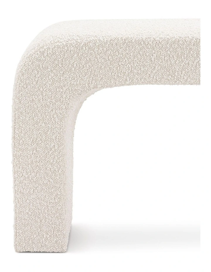 Harper Arch Bench Seat 120cm In Cream Boucle image 6