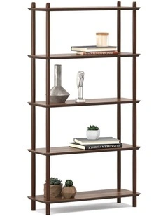 Rakk Tall Bookshelf In Light Walnut