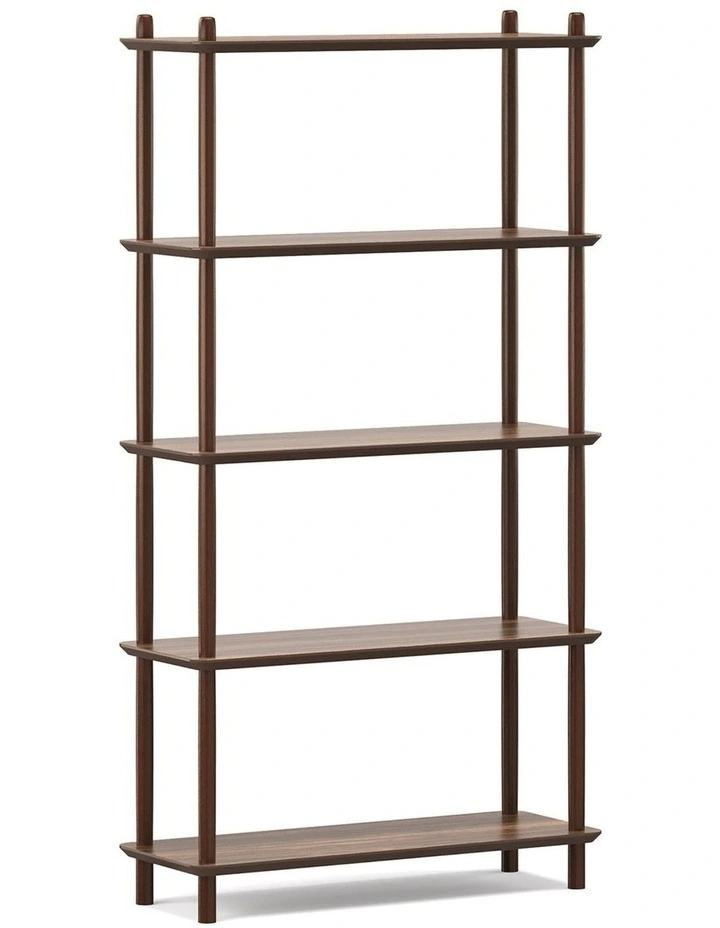 Rakk Tall Bookshelf In Light Walnut image 2