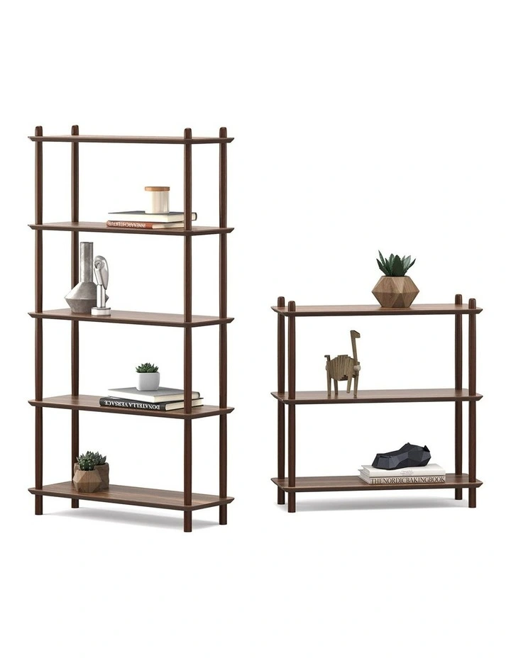 Rakk Tall Bookshelf In Light Walnut image 5