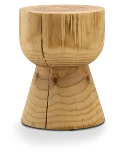 Kork Hourglass Stump Stool In Natural