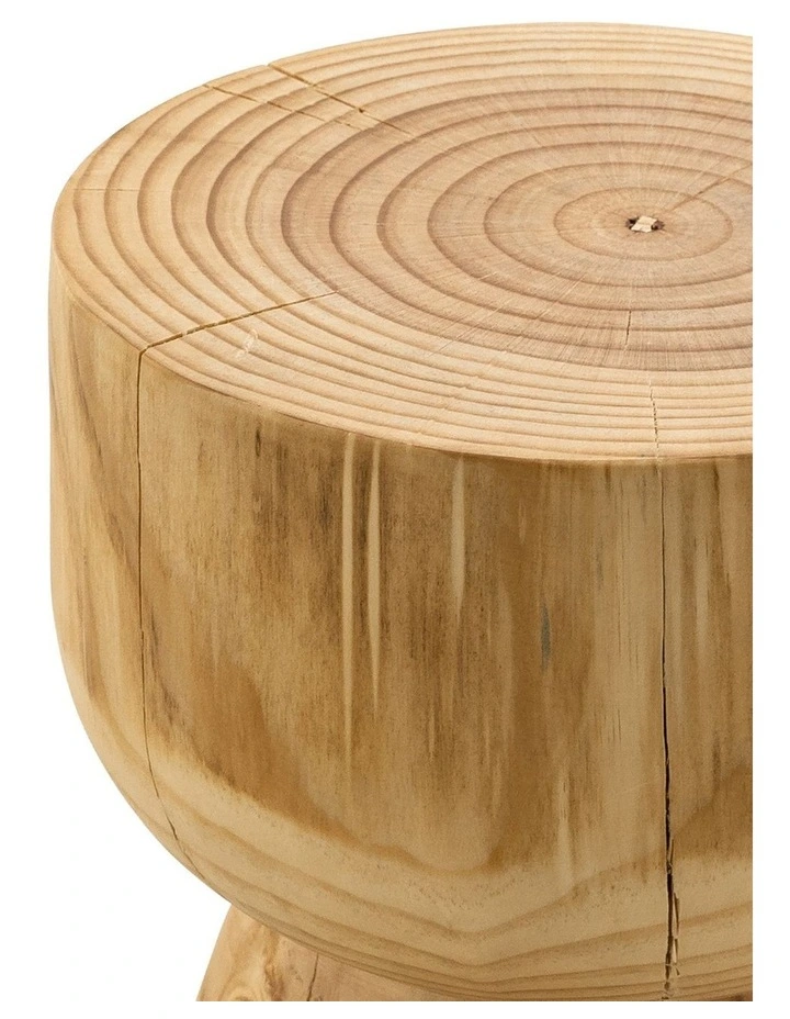 Kork Hourglass Stump Stool In Natural image 4