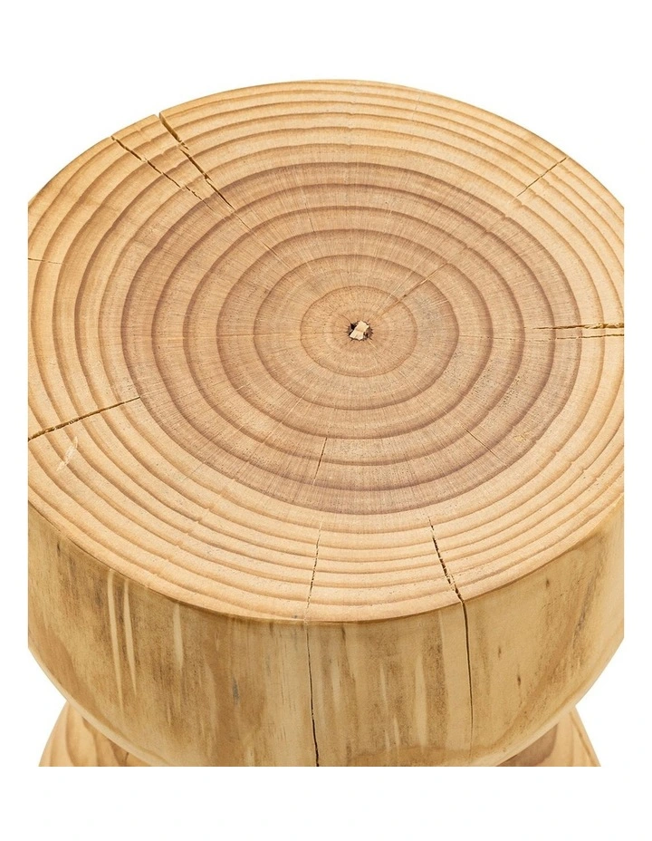 Kork Hourglass Stump Stool In Natural image 5