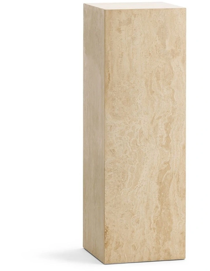 Cubie Plinth Tall In Cream image 1