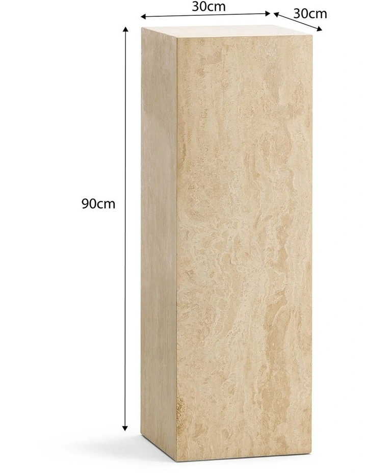 Cubie Plinth Tall In Cream image 6