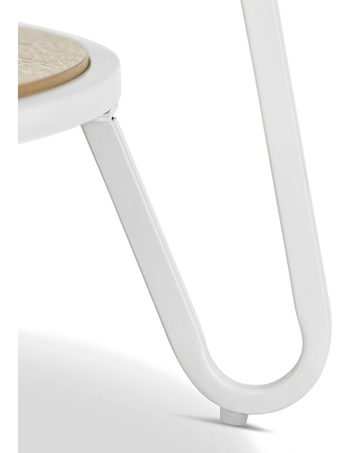 Macy Round 2 Tier Oak Coffee Table In White image 6