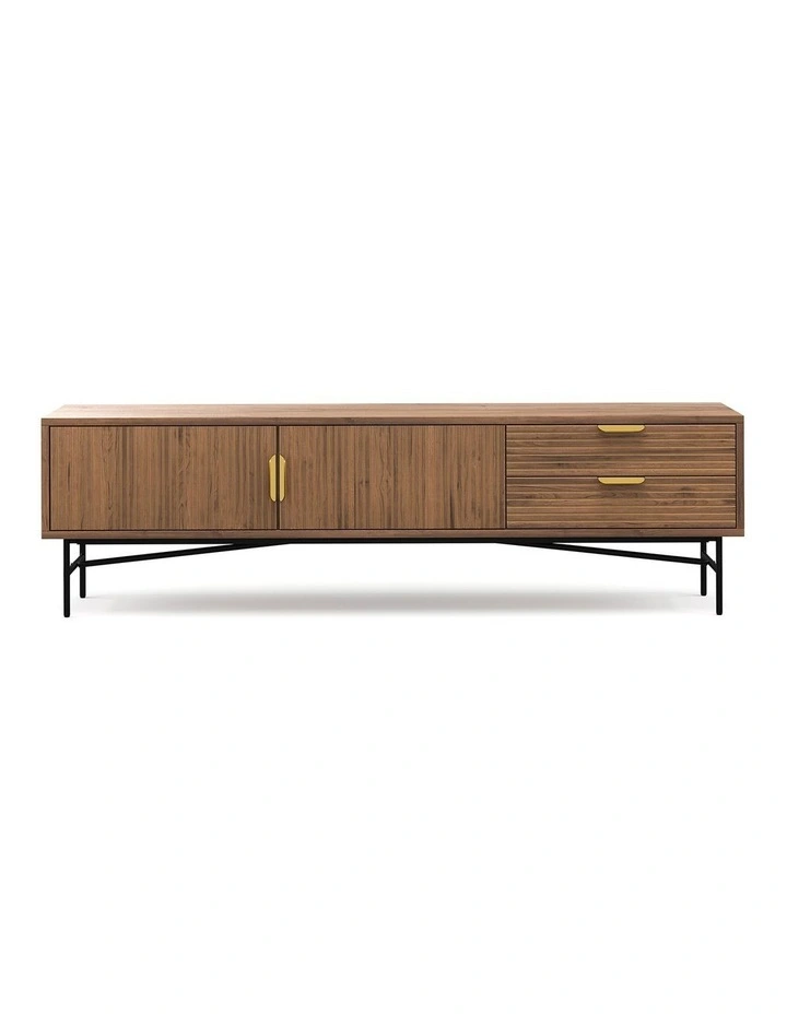 Kina Ripple Tv Entertainment Unit 180cm In Light Walnut image 2