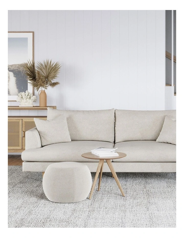 Byron Sofa 3 Seater In Oatmeal Cream image 2