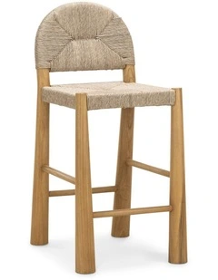 Caliste Arch Woven Rope Counter Stool Indoor & Outdoor