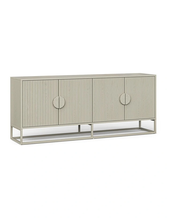 Braxton Ripple Sideboard Buffet In Putty image 1
