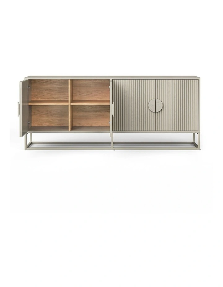 Braxton Ripple Sideboard Buffet In Putty image 3
