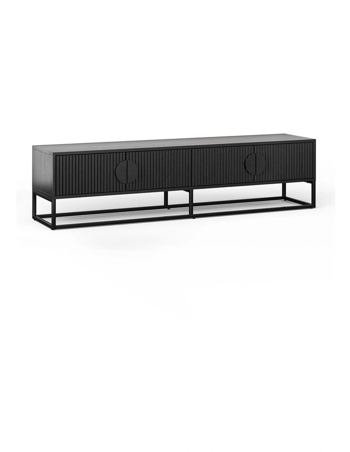 Braxton Ripple Tv Entertainment Unit 180cm In Black Oak image 1