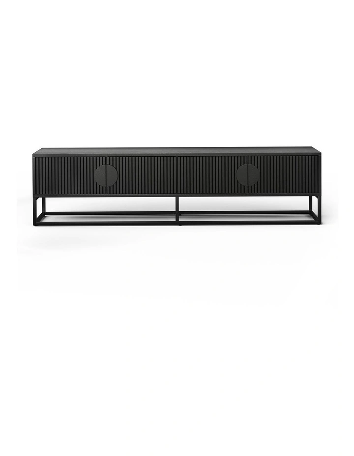 Braxton Ripple Tv Entertainment Unit 180cm in Black image 3