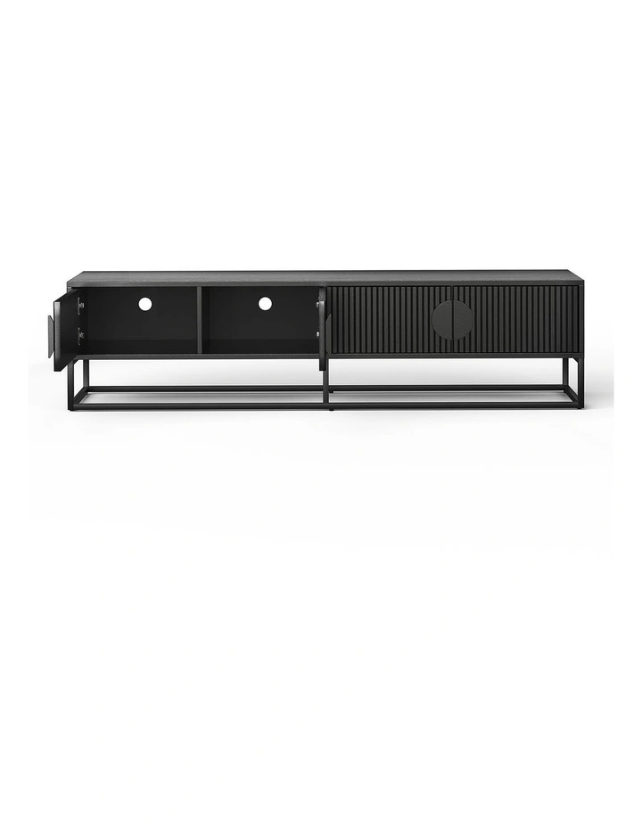 Braxton Ripple Tv Entertainment Unit 180cm in Black image 4