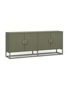 Braxton Ripple Sideboard Buffet In Olive Green