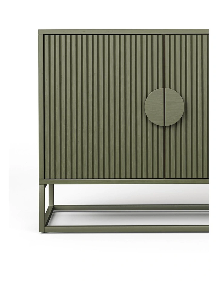 Braxton Ripple Sideboard Buffet In Olive Green image 5