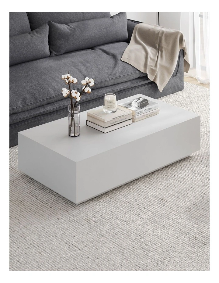 Plade Concrete Coffee Table In Grey image 2
