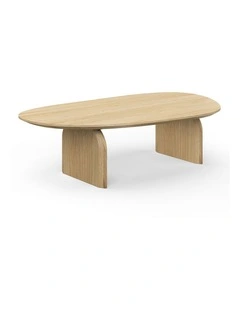 Arco Oval Oak Coffee Table In Natural