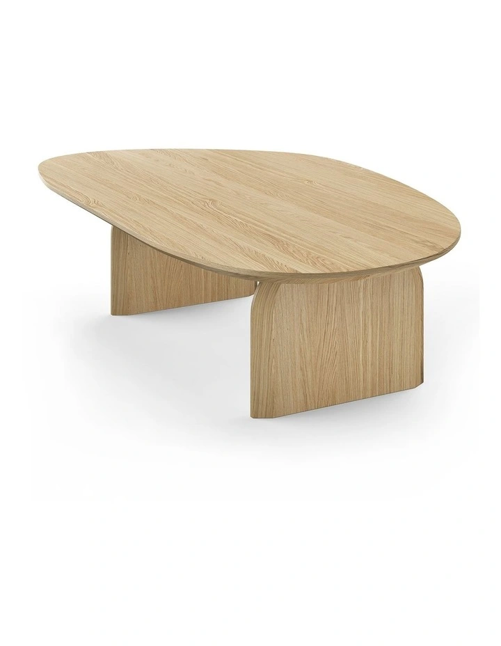 Arco Oval Oak Coffee Table In Natural image 6