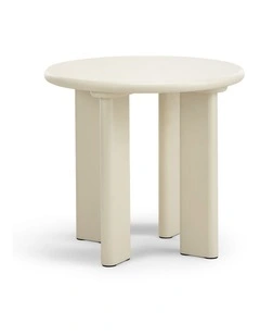 Omni Round Side Table 50cm In Ecru Putty
