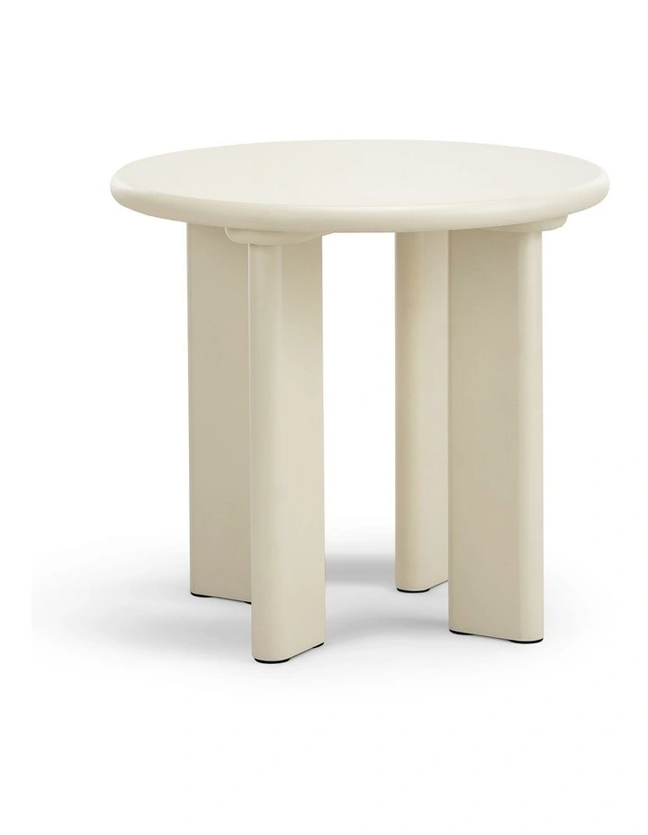 Omni Round Side Table 50cm In Ecru Putty image 1