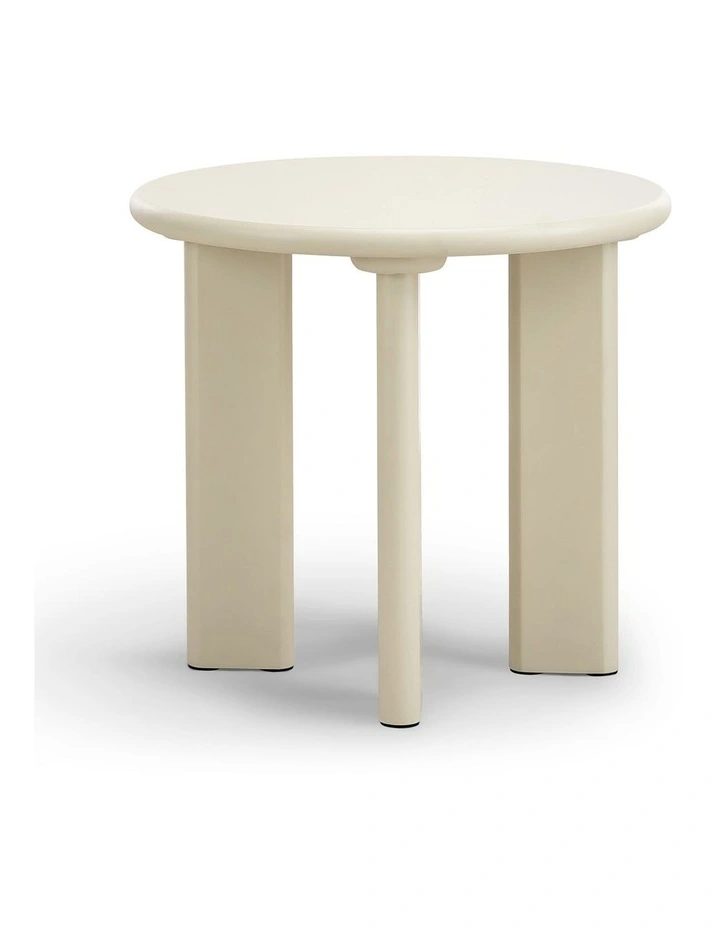 Omni Round Side Table 50cm In Ecru Putty image 3