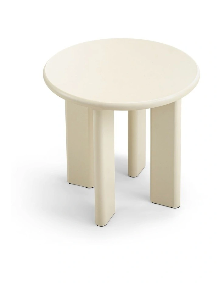 Omni Round Side Table 50cm In Ecru Putty image 4