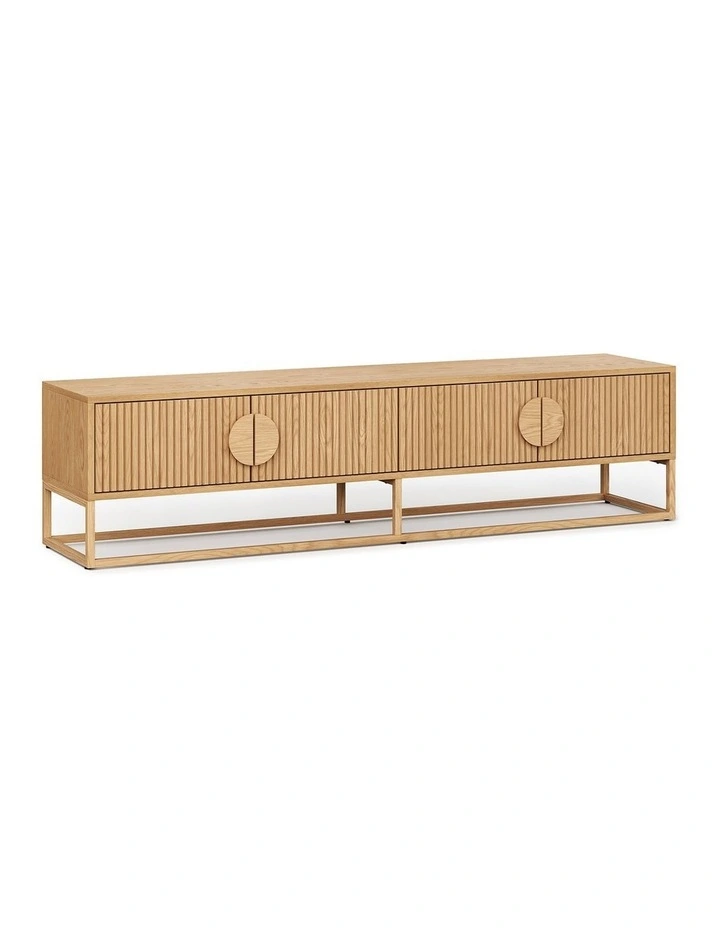 Braxton Ripple Tv Entertainment Unit 180cm In Natural Oak image 1