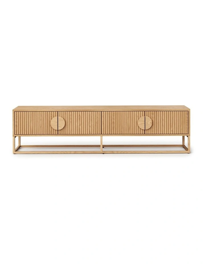 Braxton Ripple Tv Entertainment Unit 180cm In Natural Oak image 3