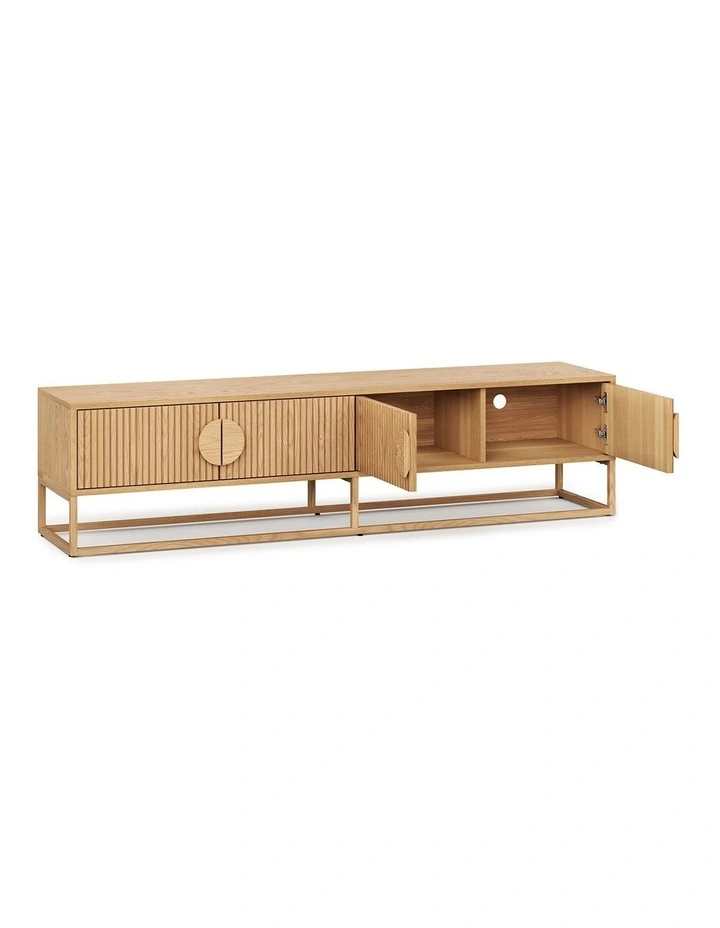 Braxton Ripple Tv Entertainment Unit 180cm In Natural Oak image 5