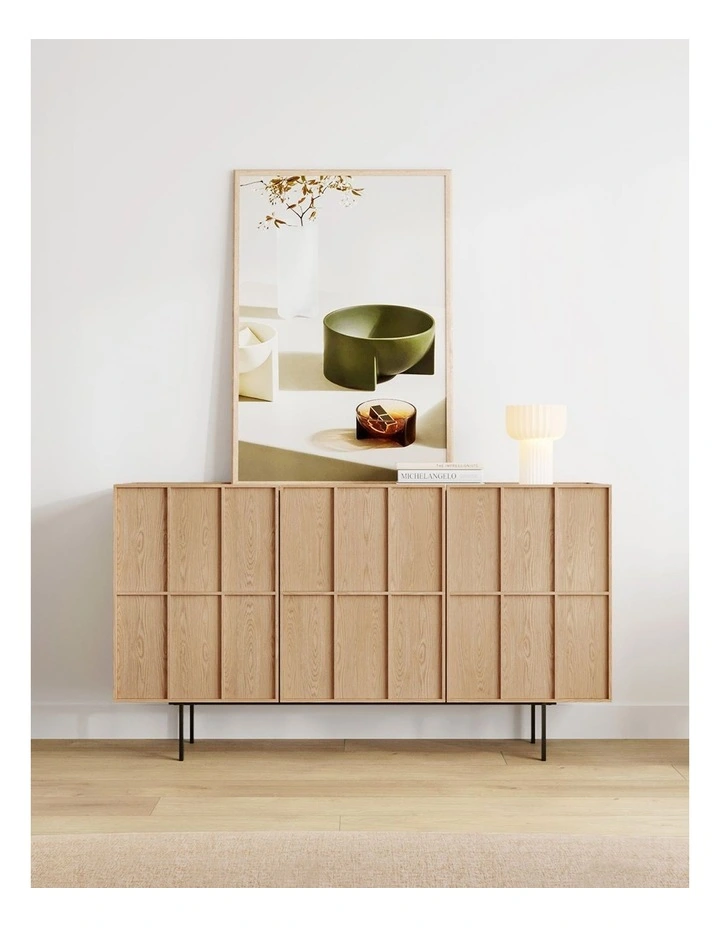 Linea Sideboard Cabinet 160cm In Natural Oak image 2