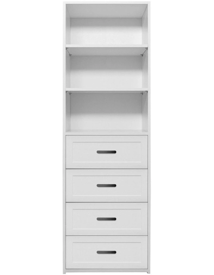 Geneva Built Wardrobe in White image 1
