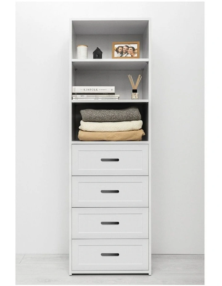 Geneva Built Wardrobe in White image 2