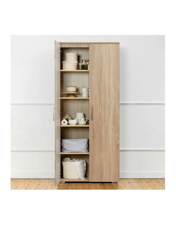 Stockholm Slim Storage Cupboard in Natural Oak image 4