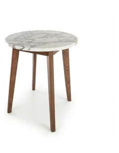 Nero Decorative Furniture Walnut Side Table Natural Oak Marble 60x50x50cm