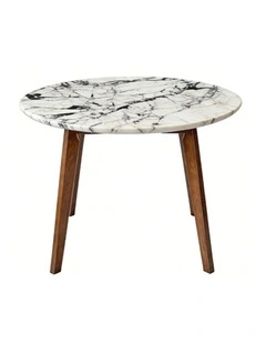 Nero Decorative Furniture Walnut Side Table Natural Oak Marble 60x50x50cm
