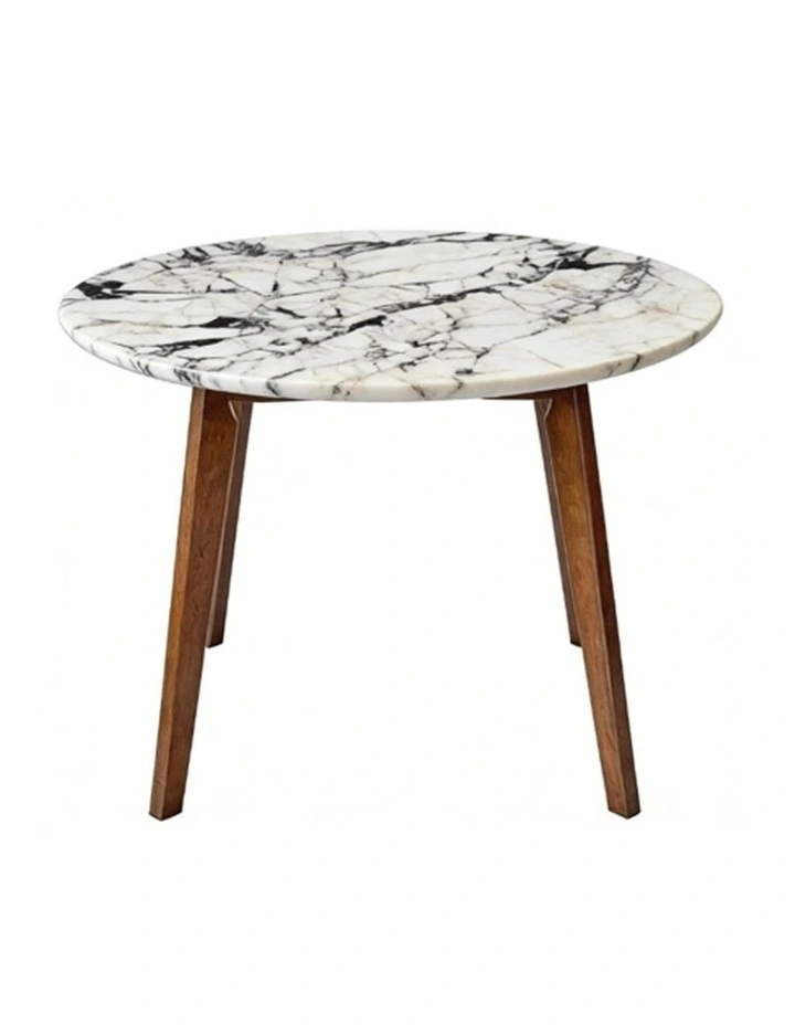 Nero Decorative Furniture Walnut Side Table Natural Oak Marble 60x50x50cm image 1