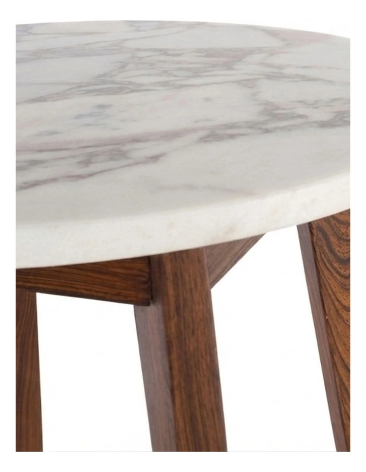 Nero Decorative Furniture Walnut Side Table Natural Oak Marble 60x50x50cm image 3