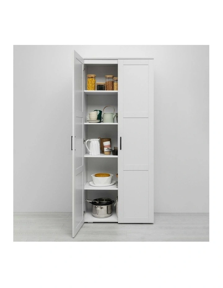 Stockholm Storage Cupboard Hamptons in White image 3