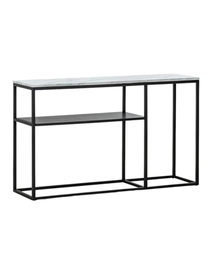 Aura Entry Console Table Metal Frame 120x40x80cm in Multi image 1