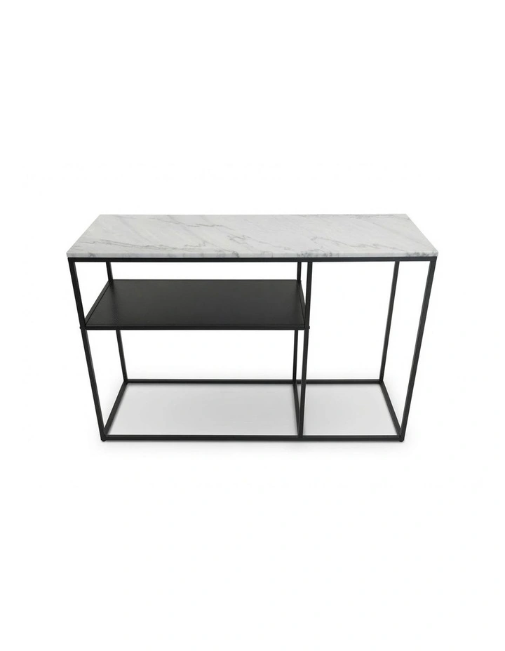 Aura Entry Console Table Metal Frame 120x40x80cm in Multi image 5